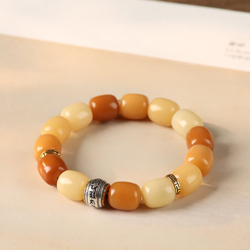 Wear FengShui Bodhi Seed Om Mani Padme Hum Lion Head Peace Bracelet
