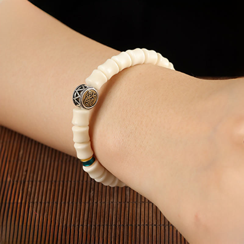 Wear FengShui Bodhi Seed Dragon Pattern Keep Away Evil Spirits Bracelet