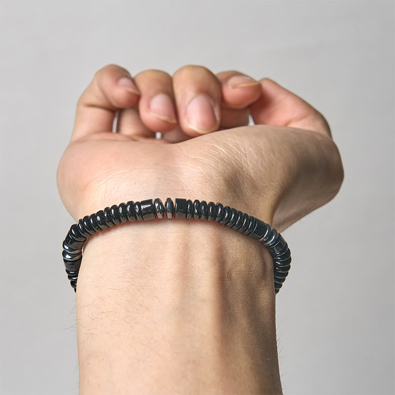 Wear FengShui Small Black Obsidian Green Aventurine Grey Jasper Tiger Eye Strength Rope Bracelet