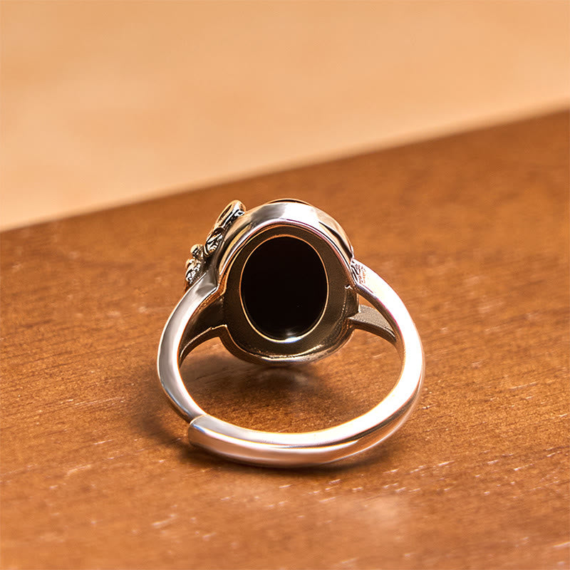 Wear FengShui Copper Rose Flower Adjustable Self Care Ring