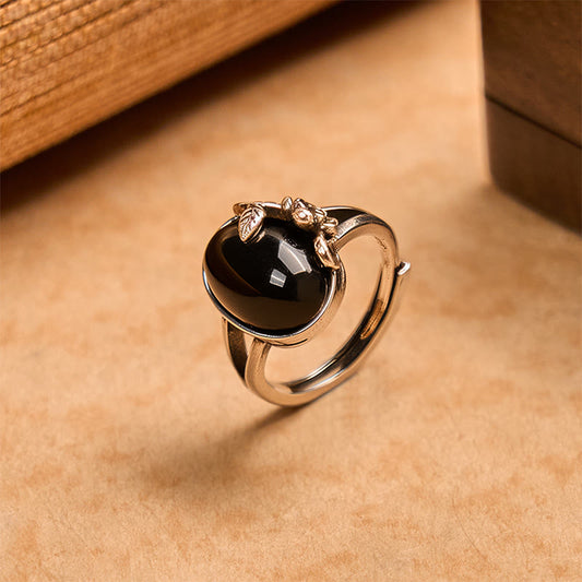 Wear FengShui Copper Rose Flower Adjustable Self Care Ring