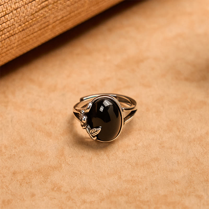 Wear FengShui Copper Rose Flower Adjustable Self Care Ring