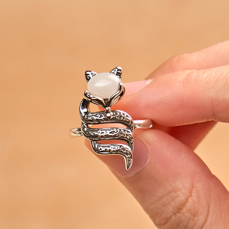 Wear FengShui Copper Fox Head Open Healing Ring