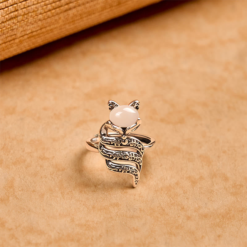 Wear FengShui Copper Fox Head Open Healing Ring