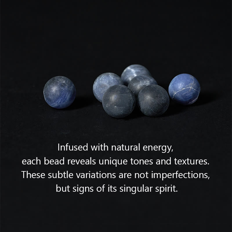 Wear FengShui Natural Sodalite Grey Jasper Om Mani Padme Hum Harmony Bracelet
