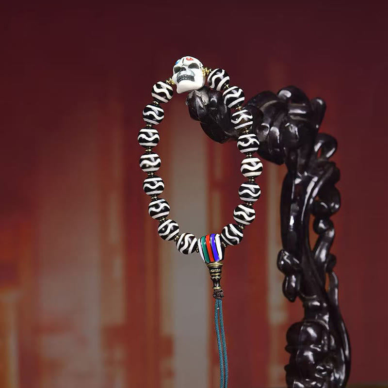 Wear FengShui Tibetan Dzi Bead The Lord of the Corpse Forest Protection Bracelet