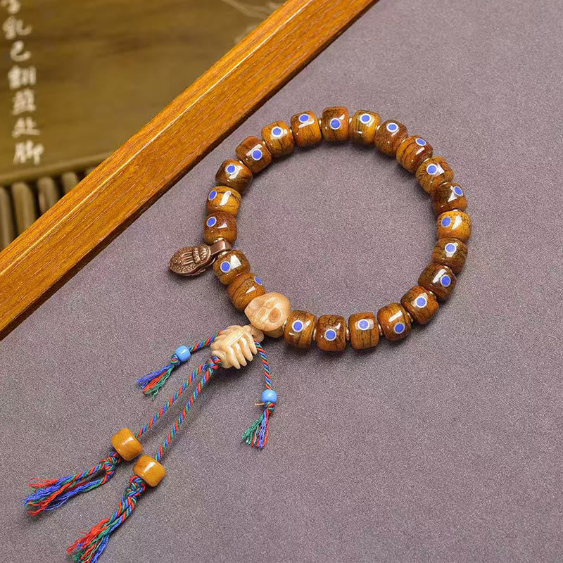 Wear FengShui Tibetan Bone Beads The Lord Of The Corpse Forest Keep Away Evil Spirits Bracelet