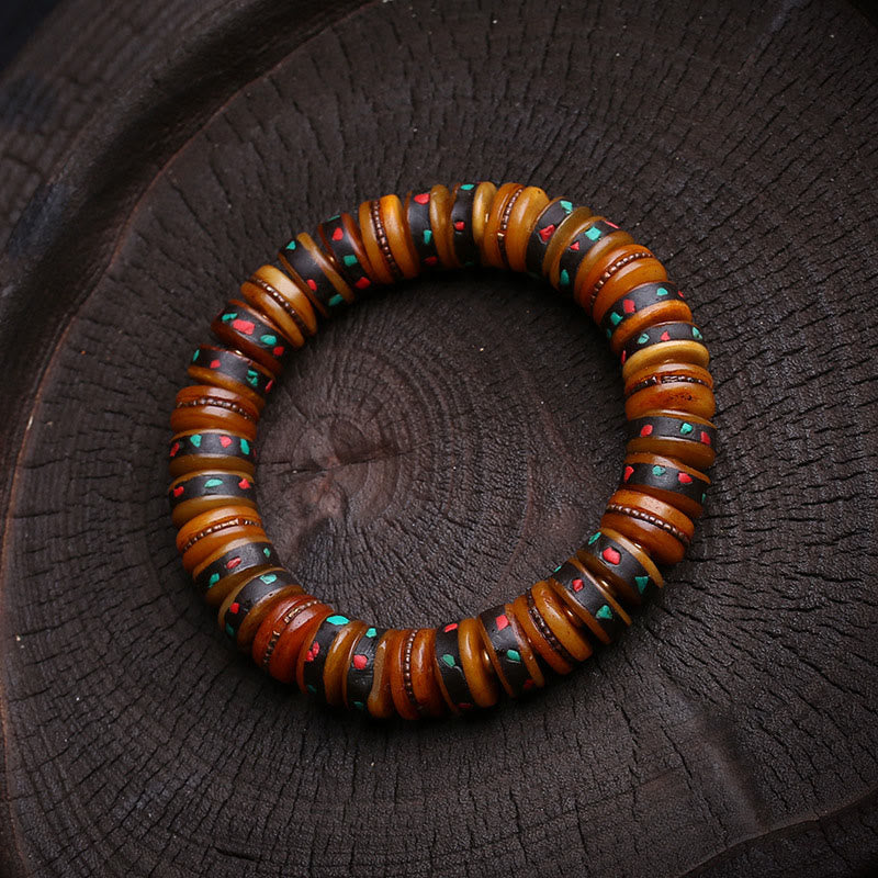 Wear FengShui Tibet Bone Beads The Lord Of The Corpse Forest Reminders of Our Impermanence Bracelet
