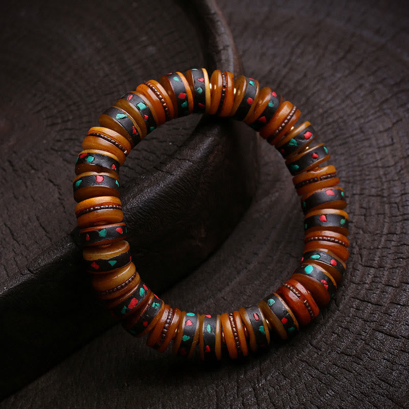 Wear FengShui Tibet Bone Beads The Lord Of The Corpse Forest Reminders of Our Impermanence Bracelet