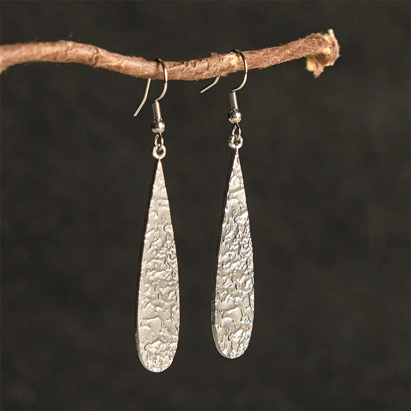 Wear FengShui Elegant Titanium Steel Balance Hammer Marks Earrings