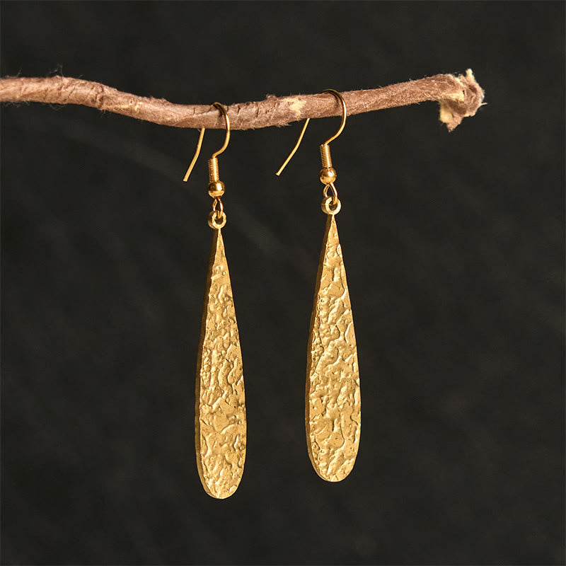 Wear FengShui Elegant Titanium Steel Balance Hammer Marks Earrings