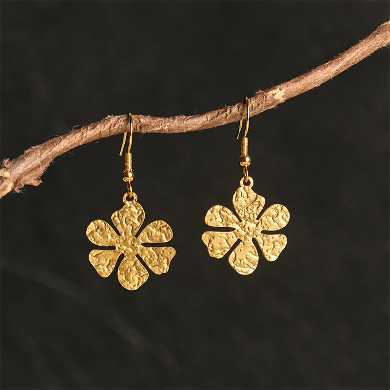 Wear FengShui Elegant Titanium Steel Balance Hammer Marks Earrings