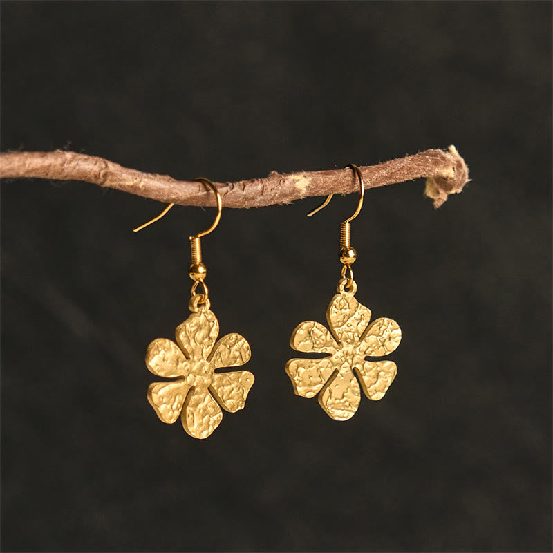 Wear FengShui Elegant Titanium Steel Balance Hammer Marks Earrings