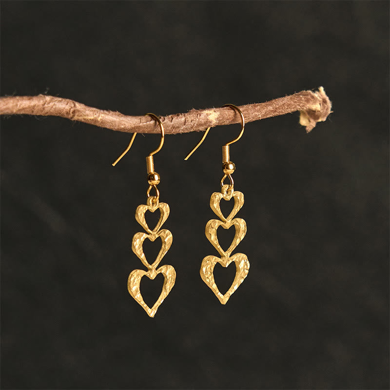 Wear FengShui Elegant Titanium Steel Balance Hammer Marks Earrings