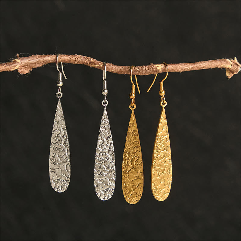 Wear FengShui Elegant Titanium Steel Balance Hammer Marks Earrings