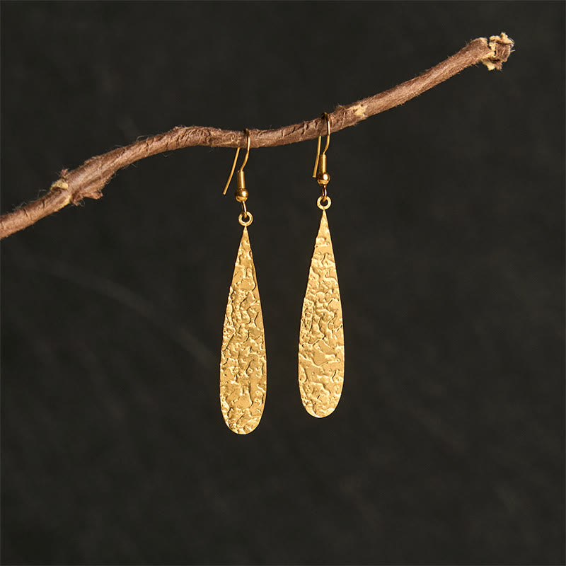 Wear FengShui Elegant Titanium Steel Balance Hammer Marks Earrings