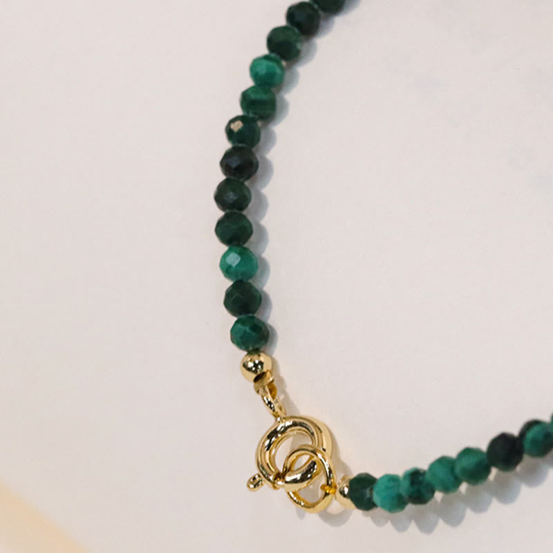 Wear FengShui 3mm Natural Malachite Ultra-thin Beads Anti-anxiety Bracelet