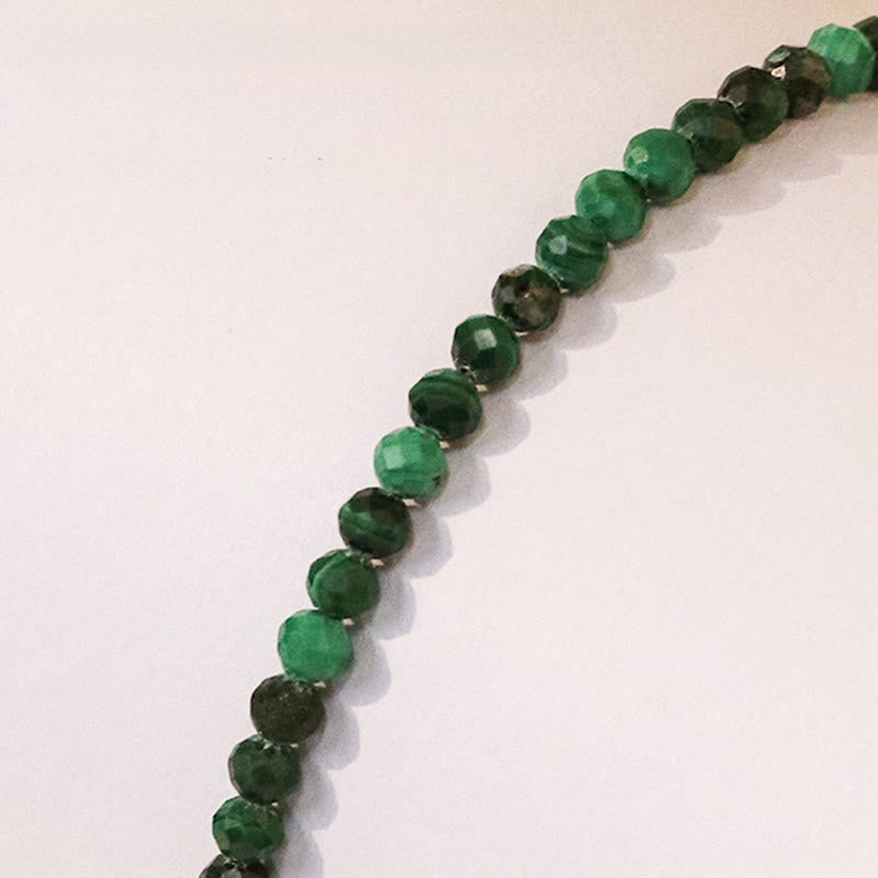 Wear FengShui 3mm Natural Malachite Ultra-thin Beads Anti-anxiety Bracelet