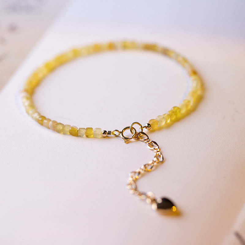 Wear FengShui 2mm Natural Opal Ultra-thin Beads Motivation Bracelet