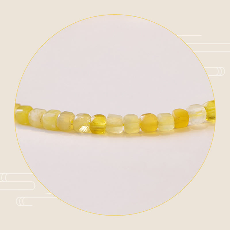 Wear FengShui 2mm Natural Opal Ultra-thin Beads Motivation Bracelet