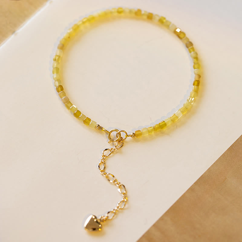 Wear FengShui 2mm Natural Opal Ultra-thin Beads Motivation Bracelet
