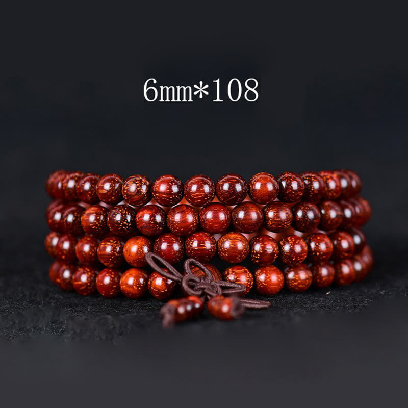 Wear FengShui Tibetan Small Leaf Red Sandalwood Balance Bracelet