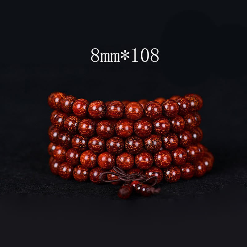Wear FengShui Tibetan Small Leaf Red Sandalwood Balance Bracelet
