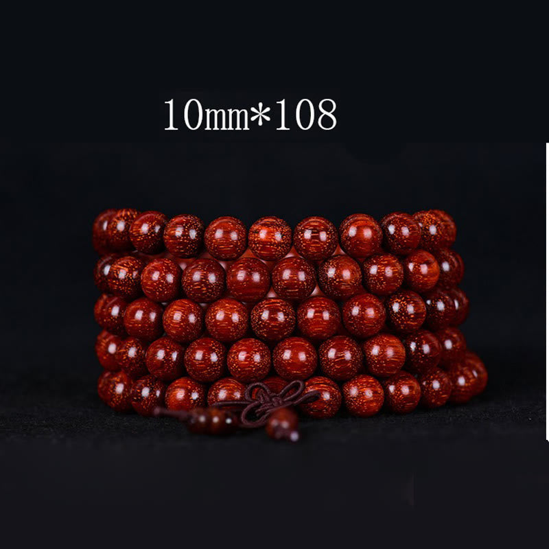 Wear FengShui Tibetan Small Leaf Red Sandalwood Balance Bracelet