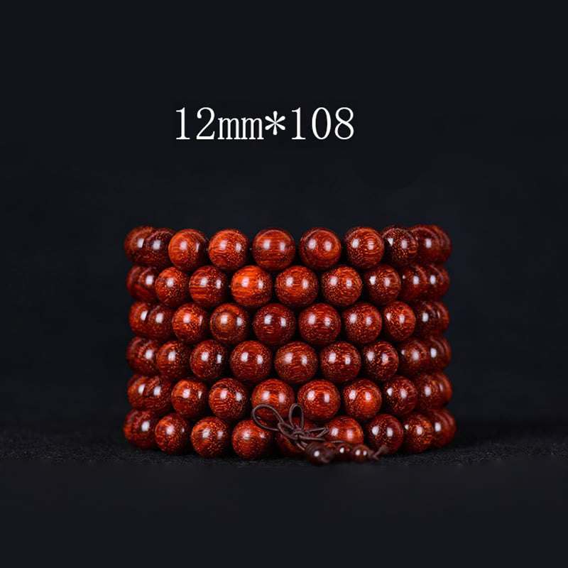 Wear FengShui Tibetan Small Leaf Red Sandalwood Balance Bracelet