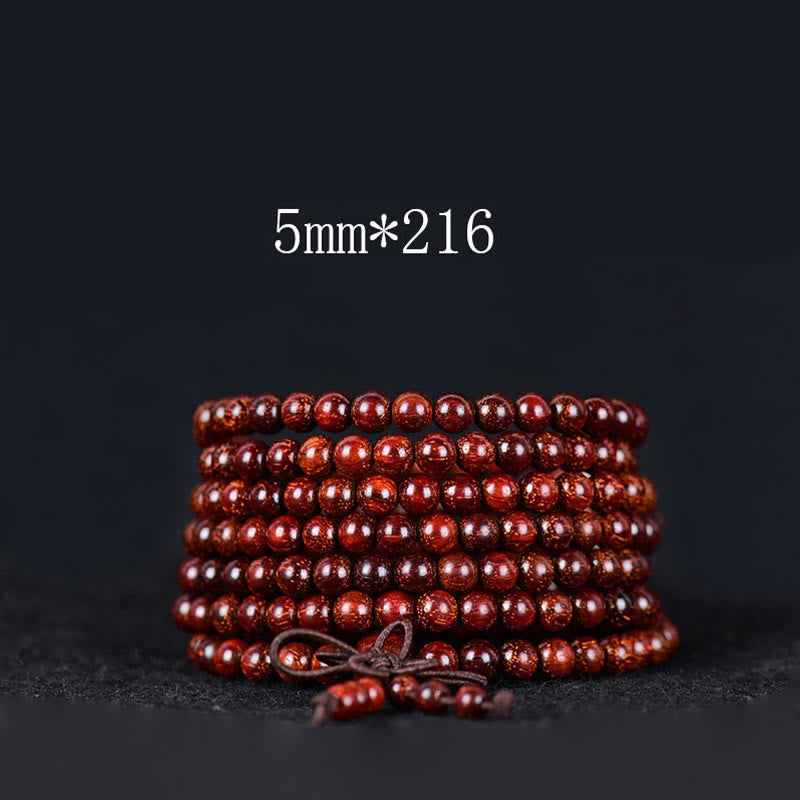 Wear FengShui Tibetan Small Leaf Red Sandalwood Balance Bracelet
