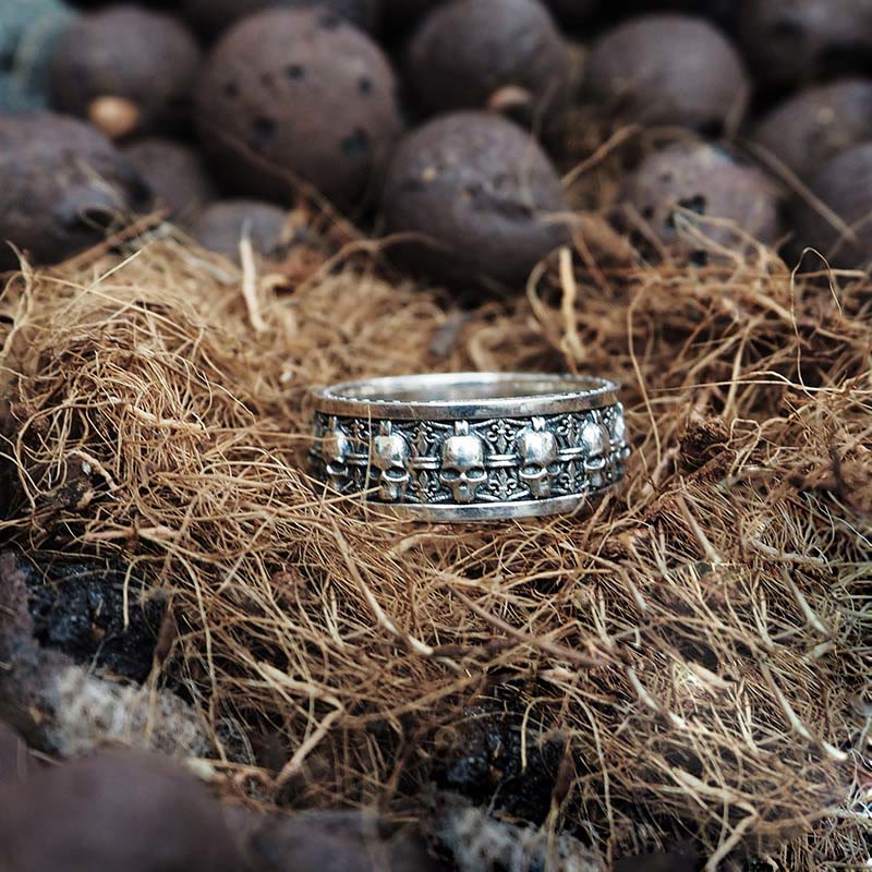 Wear FengShui The Lord Of The Corpse Forest Copper Skull New Beginning Ring