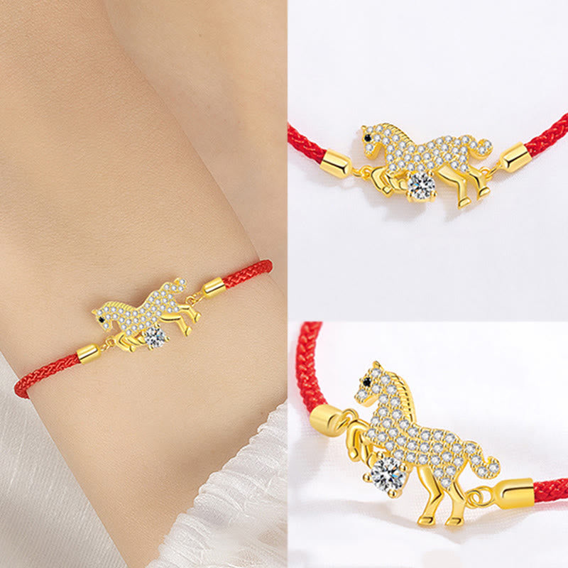 Wear FengShui "Wishing You Success & Good Luck" Year of the Horse String Includes Gift Message Card