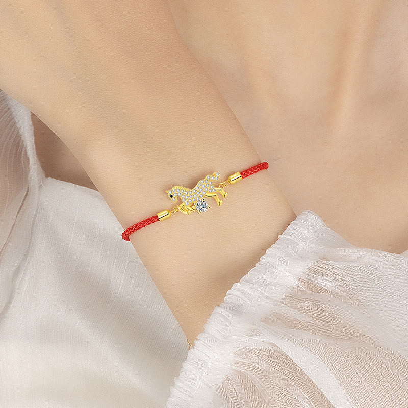 Wear FengShui "Wishing You Success & Good Luck" Year of the Horse String Includes Gift Message Card
