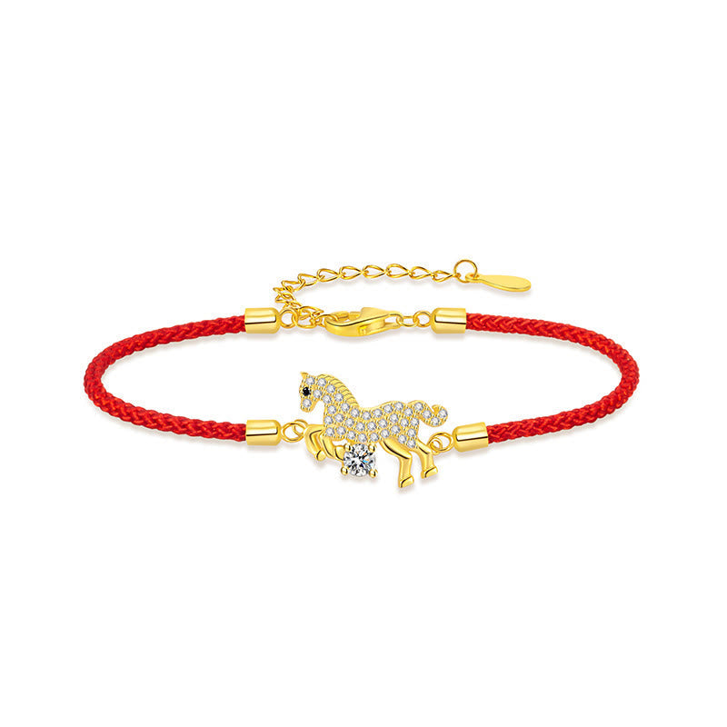 Wear FengShui "Wishing You Success & Good Luck" Year of the Horse String Includes Gift Message Card