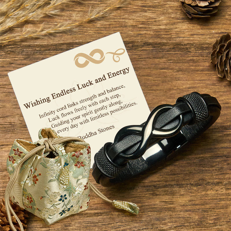 Wear FengShui "Wishing Endless Luck and Energy" Endless Knot Bracelet Includes Gift Message Card