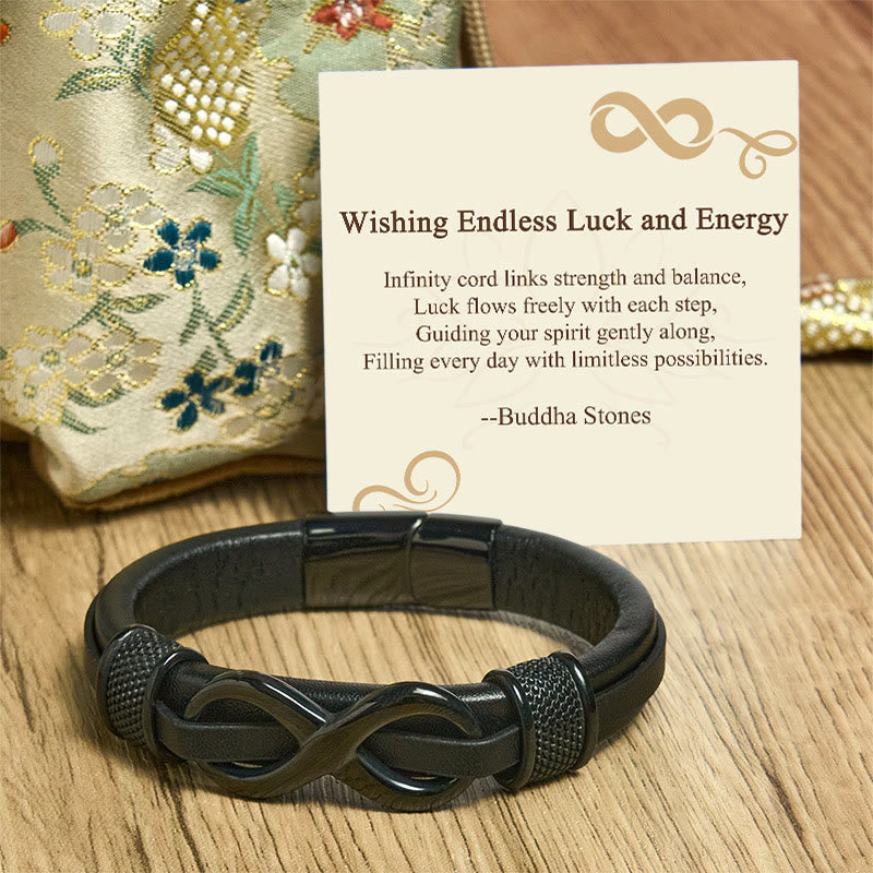 Wear FengShui "Wishing Endless Luck and Energy" Endless Knot Bracelet Includes Gift Message Card