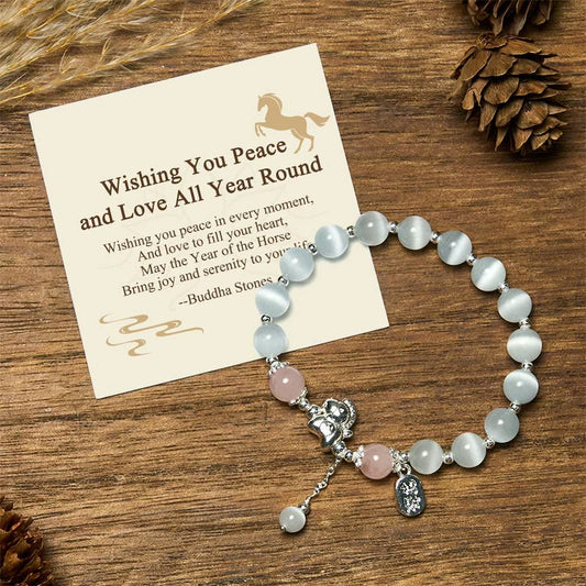 Wear FengShui "Wishing You Peace and Love All Year Round" Year of the Horse Includes Gift Message Card