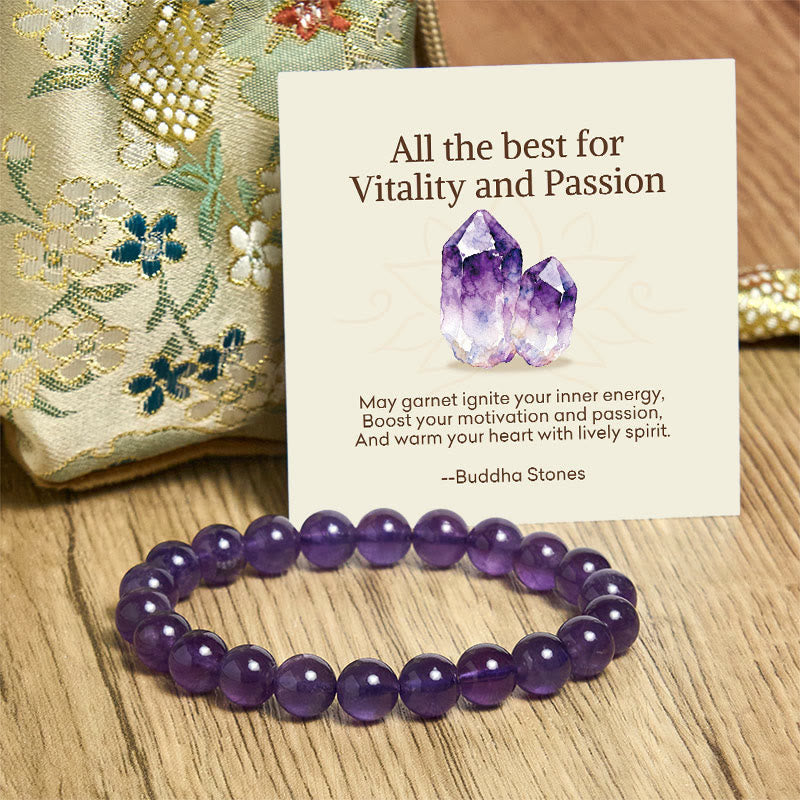 Wear FengShui "All the Best for Love and Harmony" Stone Quartz Bracelet Includes Gift Message Card