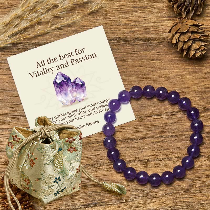 Wear FengShui "All the Best for Love and Harmony" Stone Quartz Bracelet Includes Gift Message Card