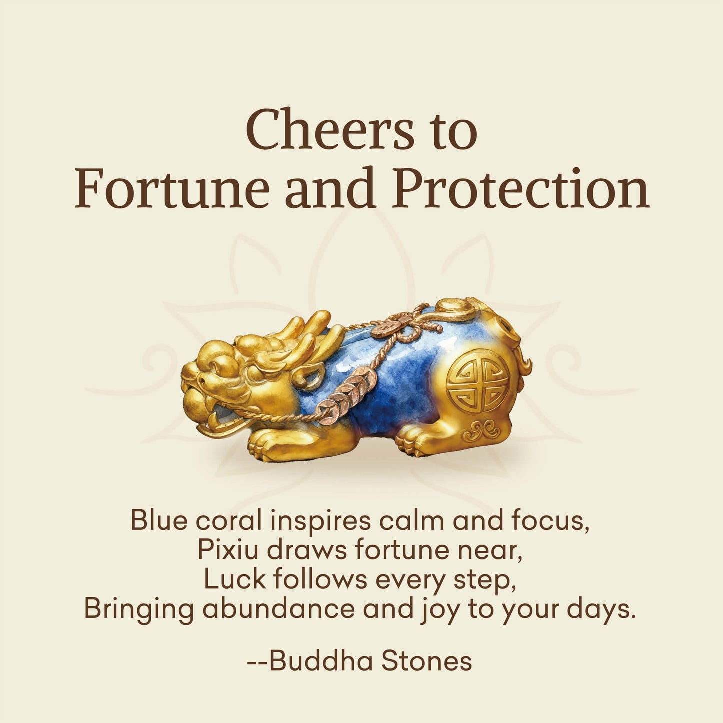 Wear FengShui "Cheers to Fortune and Protection" PiXiu Bracelet Includes Gift Message Card