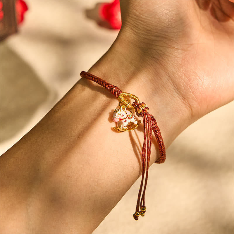 Wear FengShui "Sending You Happiness and Strength" Year of the Horse String Includes Gift Message Card