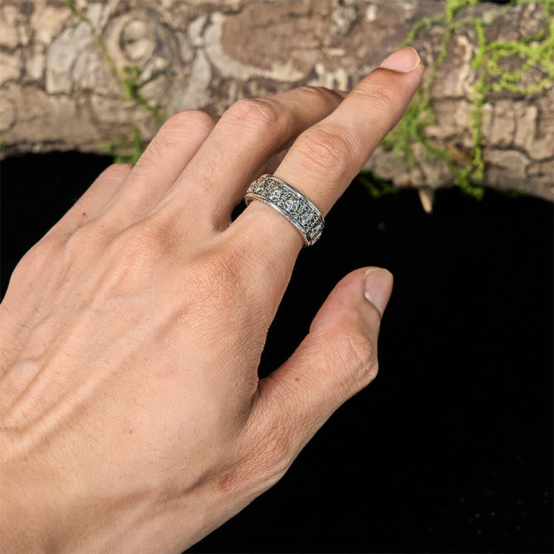 Wear FengShui The Lord Of The Corpse Forest Copper Skull New Beginning Ring