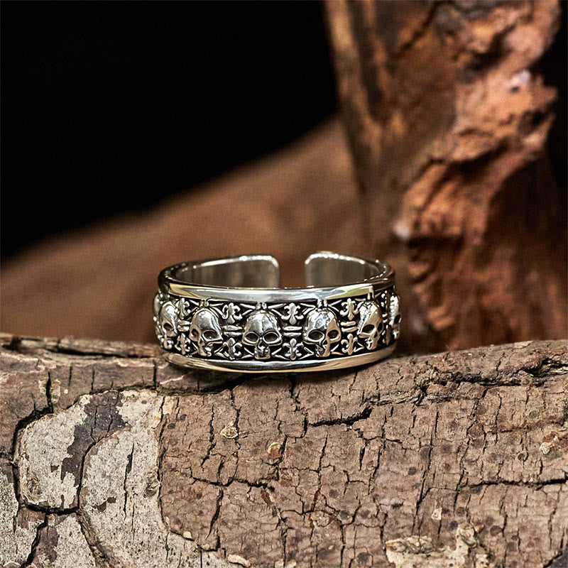 Wear FengShui The Lord Of The Corpse Forest Copper Skull New Beginning Ring