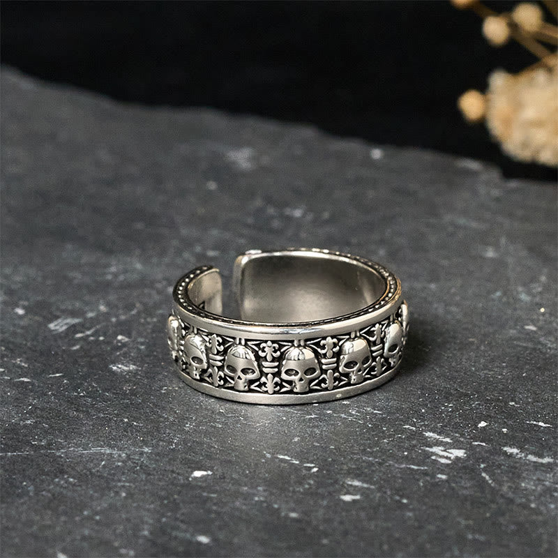 Wear FengShui The Lord Of The Corpse Forest Copper Skull New Beginning Ring