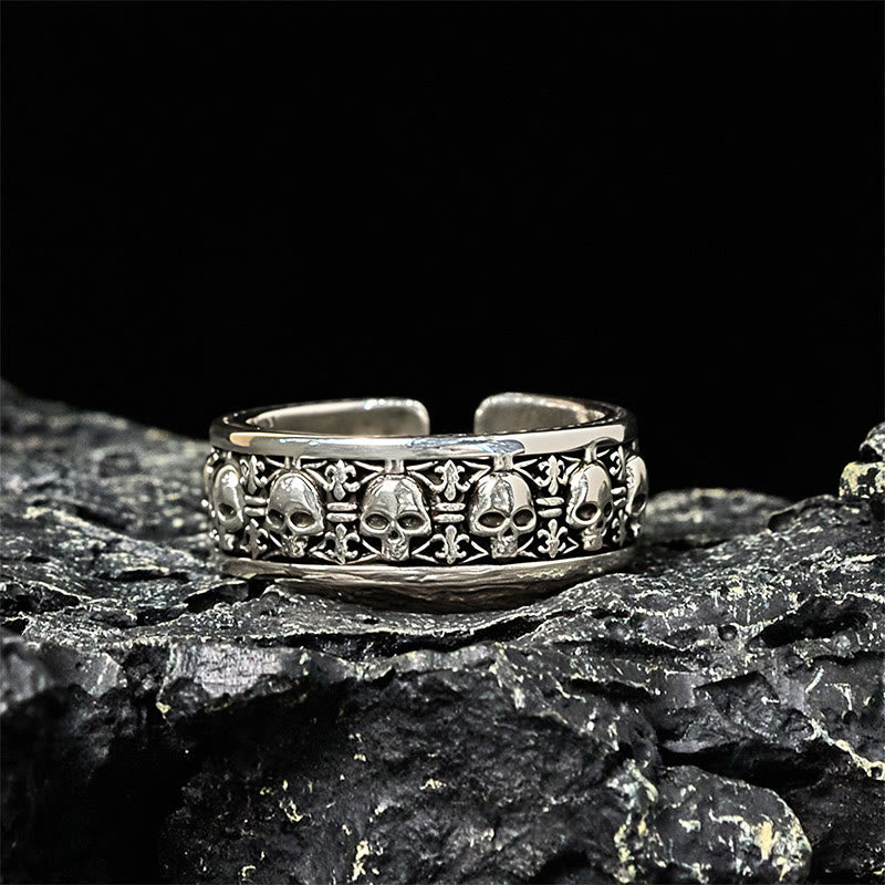 Wear FengShui The Lord Of The Corpse Forest Copper Skull New Beginning Ring
