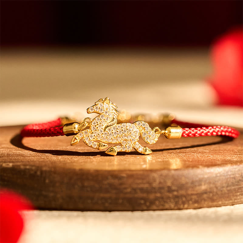 Wear FengShui "May Protection and Good Luck Follow You" Year of the Horse Includes Gift Message Card