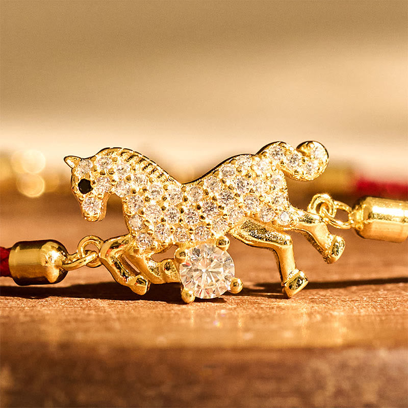 Wear FengShui "Wishing You Success & Good Luck" Year of the Horse String Includes Gift Message Card