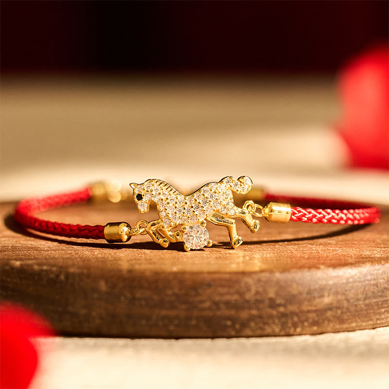 Wear FengShui "Wishing You Success & Good Luck" Year of the Horse String Includes Gift Message Card