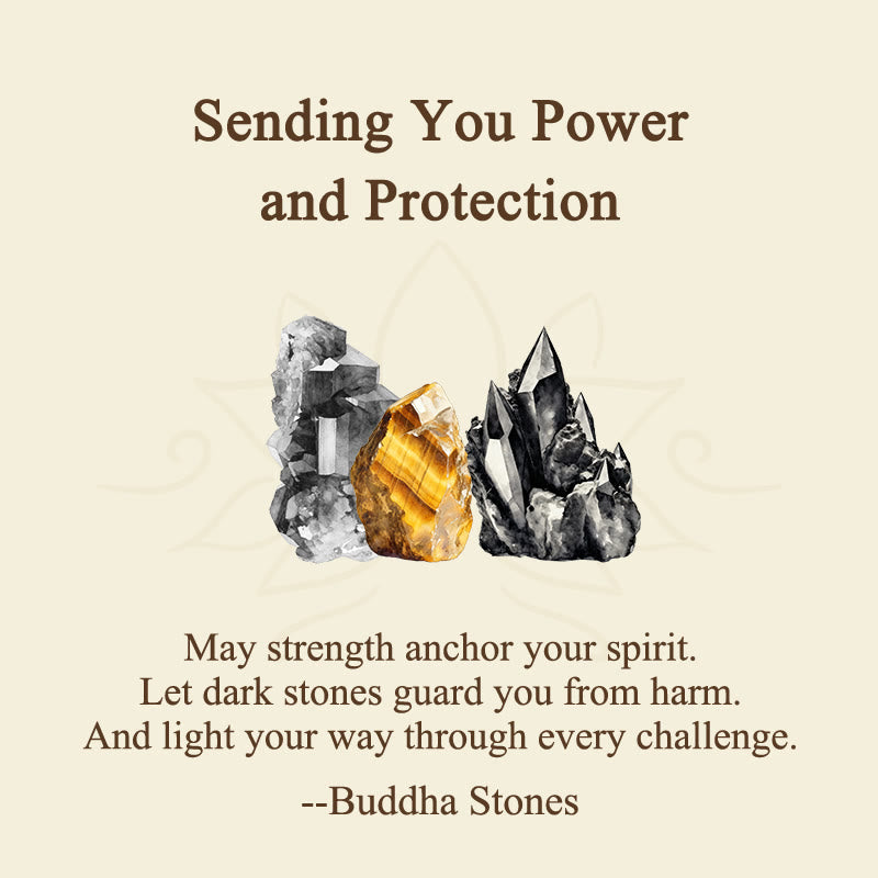 Wear FengShui "Sending You Power and Protection" Tiger's Eye Bracelet Includes Gift Message Card