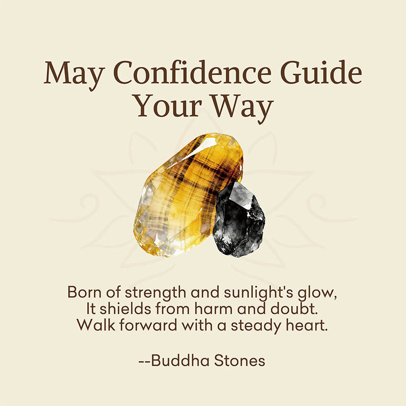 Wear FengShui "May Confidence Guide Your Way" Black Tourmaline Bracelet Includes Gift Message Card